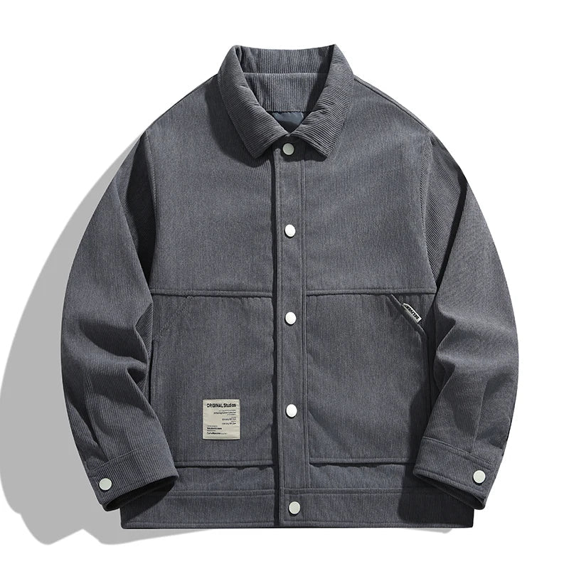 Classic Textured Cotton Jacket - Nocini