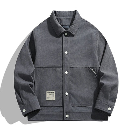 Classic Textured Cotton Jacket - Nocini