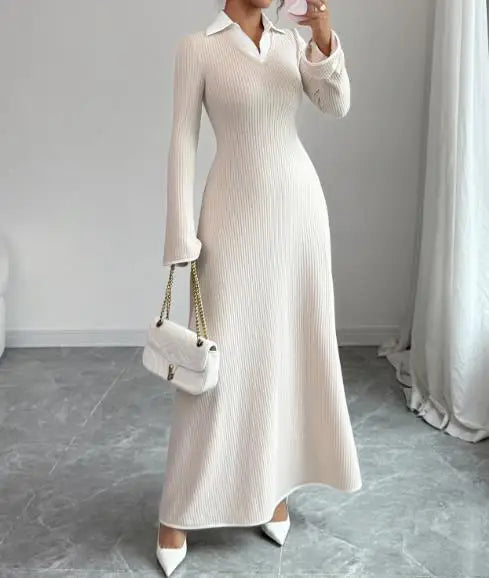 Cozy Long Sleeve Maxi Dress - Nocini