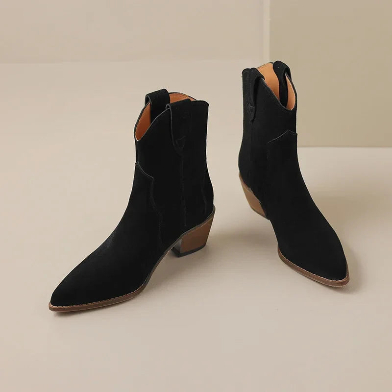 Rugged Country Low Heel Boots