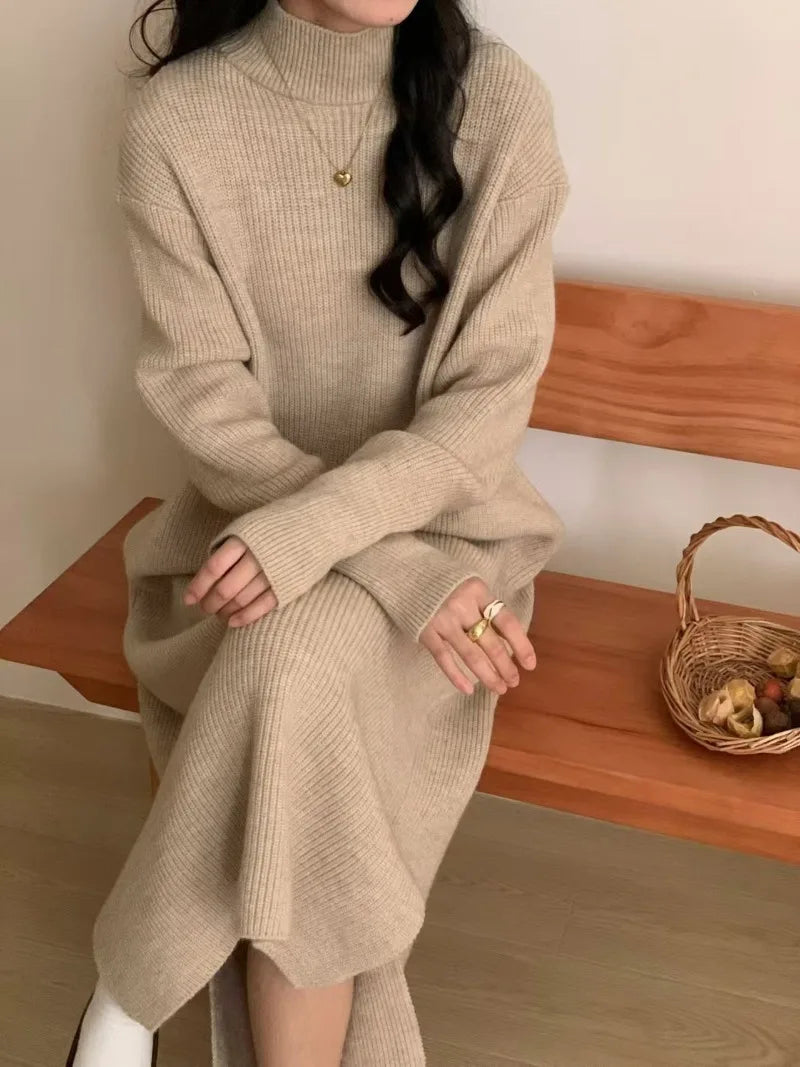 Soft Knit Winter Sweater Dress