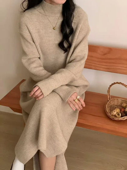 Soft Knit Winter Sweater Dress