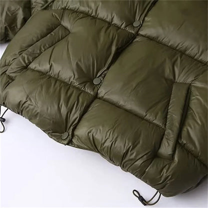 Warm Winter Puffer Coat with Hood