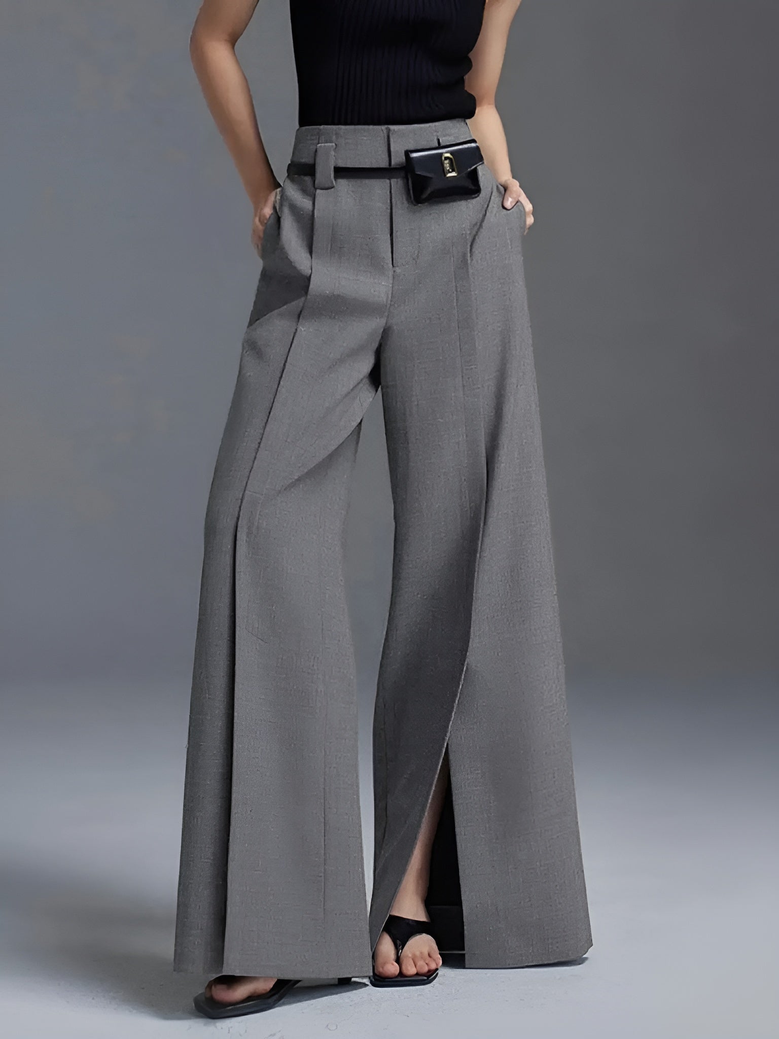 Flowy Wide Leg Pants - Nocini