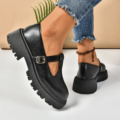 Classic Buckle High Heel Shoe