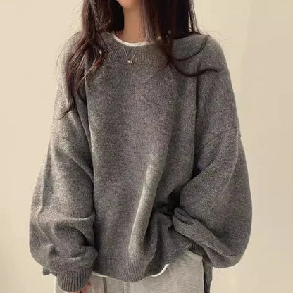 Cozy Large Knit Crew Sweater