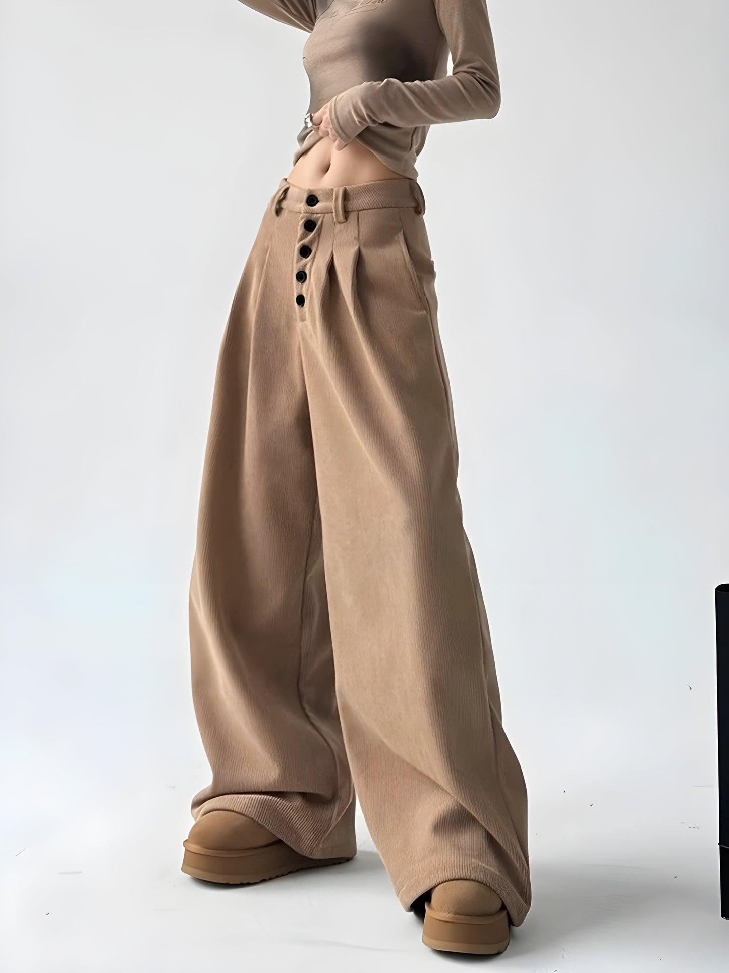 Wide Leg Corduroy Pants