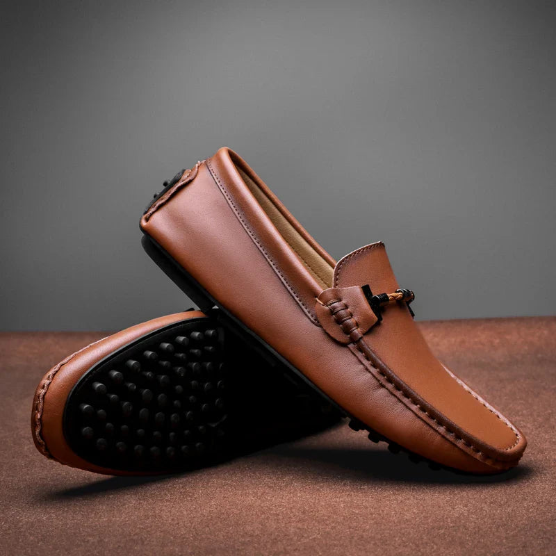Classic Genuine Leather Slip On Shoe