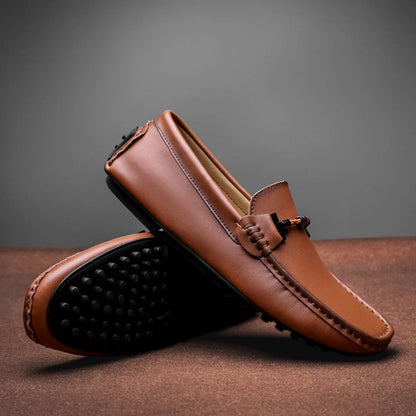 Classic Genuine Leather Slip On Shoe
