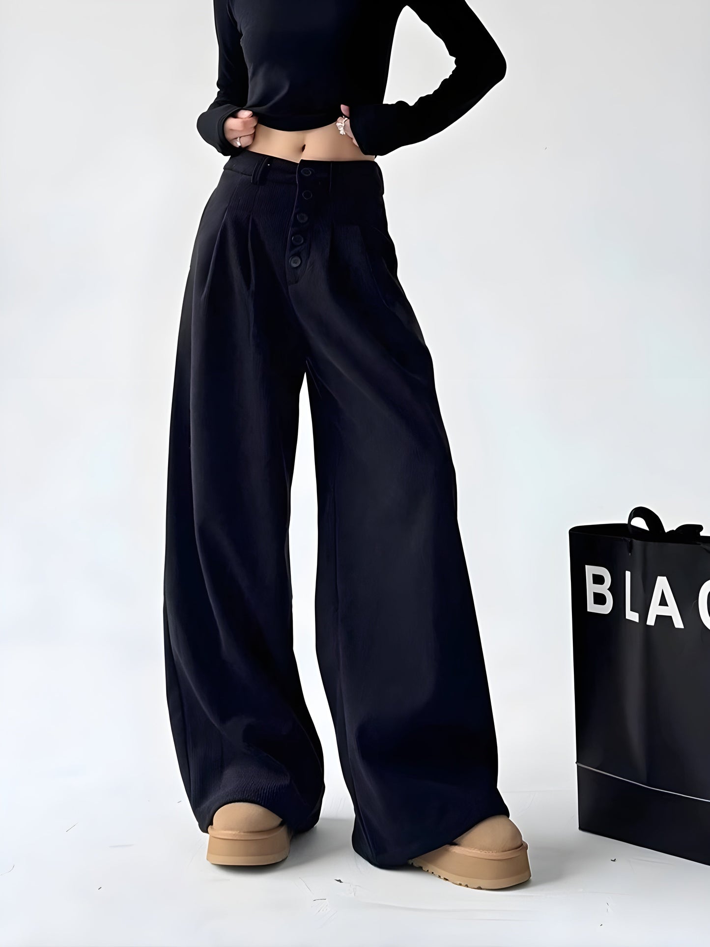 Wide Leg Corduroy Pants