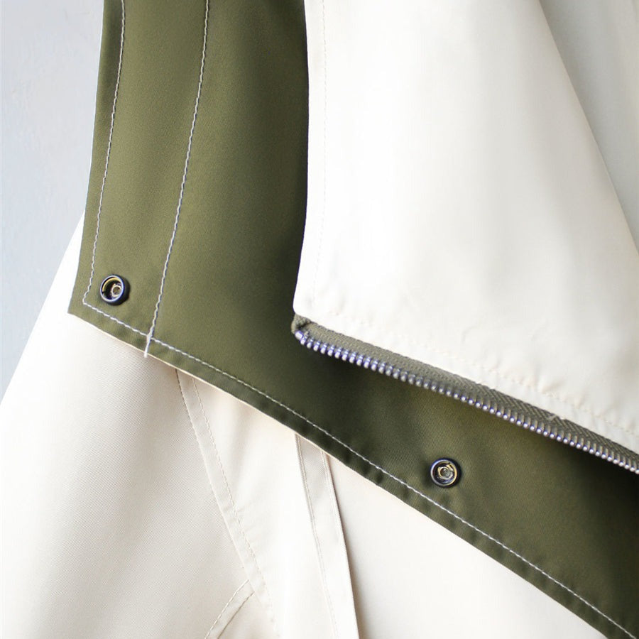 Waterproof Women's Windbreaker Coat with Adjustable Hood