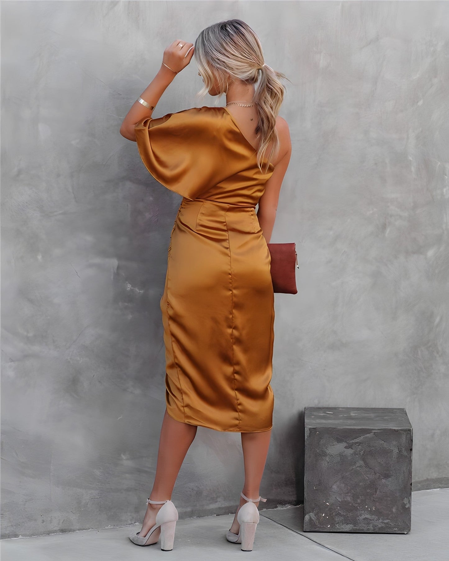 Chic Off Shoulder Evening Gown