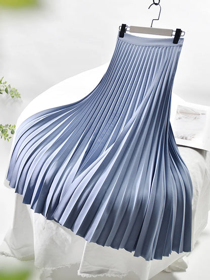 Flared Comfortable Waist Midi Skirt for Women