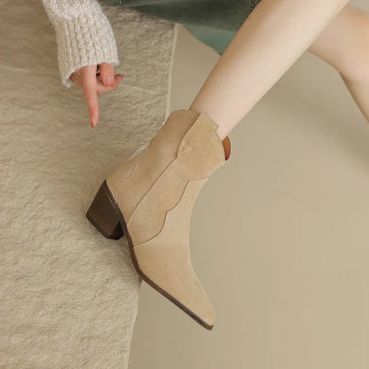 Rugged Country Low Heel Boots