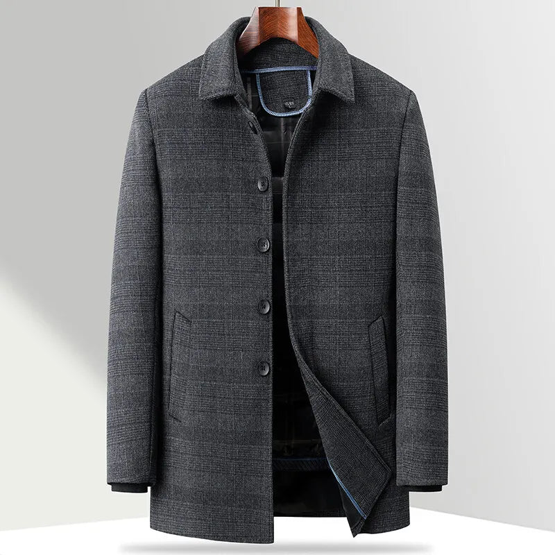 Classic Checked Winter Coat
