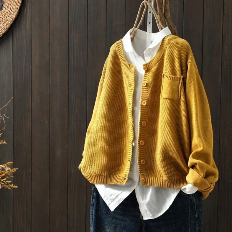 Cozy Oversized Knit Cardigan for Women - Nocini