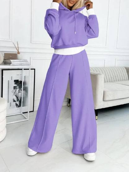Soft Women's Hooded Sweatshirt & Jogger Set