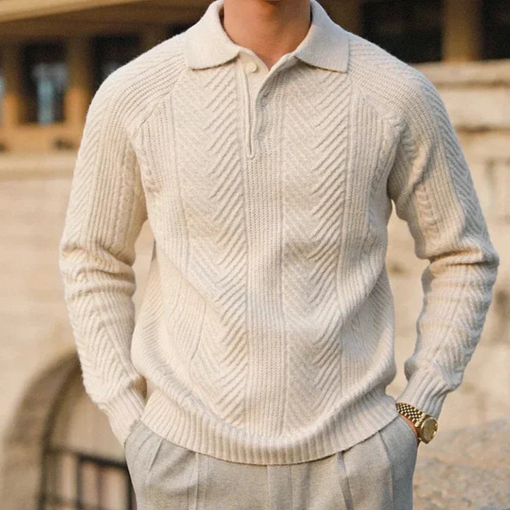 Classic Fit Knit Polo Shirt