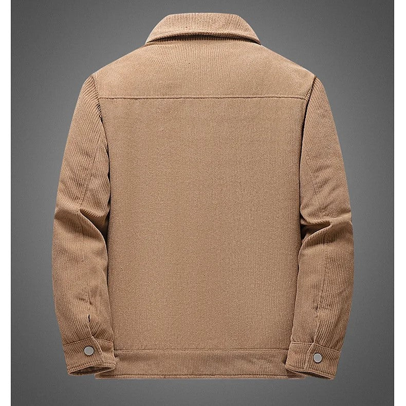 Textured Cotton Button Jacket
