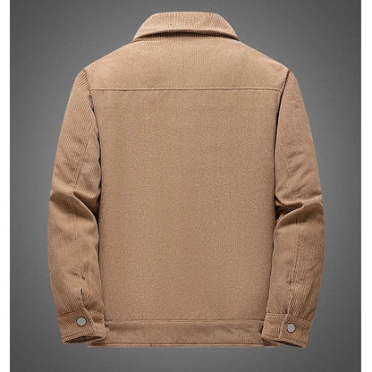 Textured Cotton Button Jacket