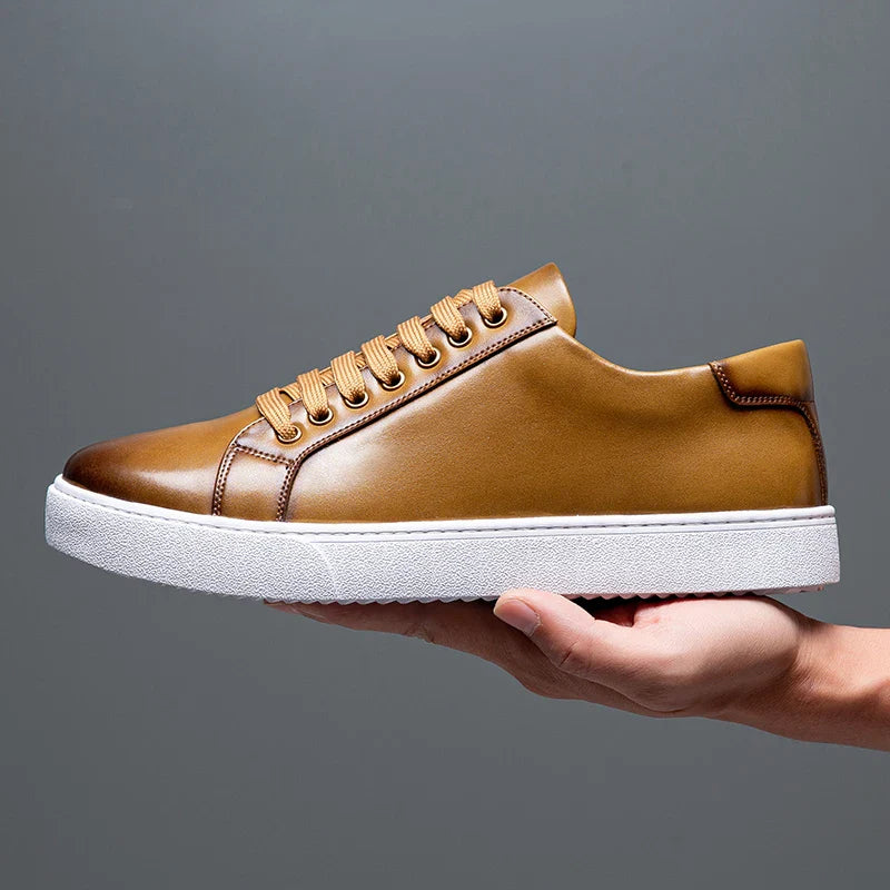 Premium Leather Running Shoes
