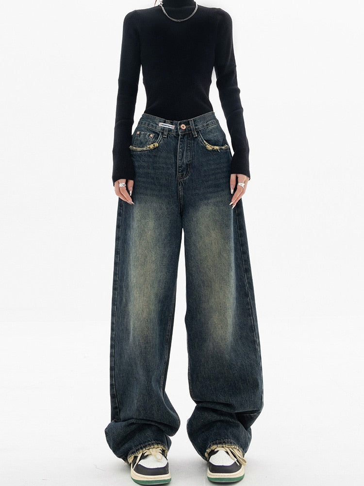 Comfortable Relaxed Fit Women's Wide Leg Jeans - Nocini
