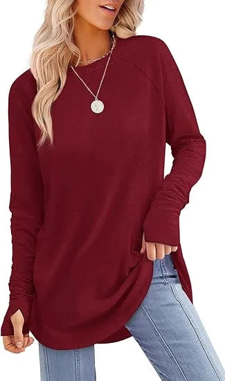 Women's Casual Crew Neck Tunic