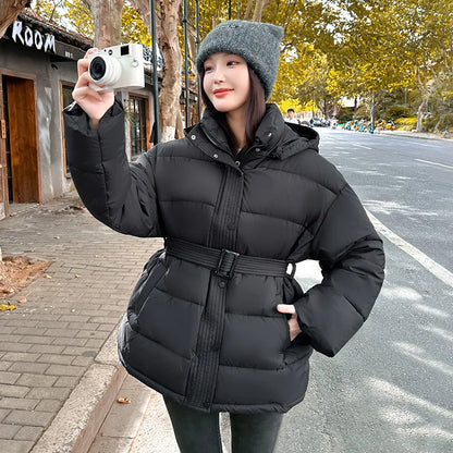 Stylish Women's Hooded Puffer Coat