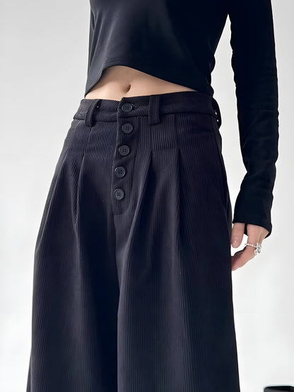 Wide Leg Corduroy Pants