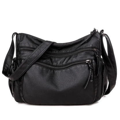 Faux Leather Small Cross Body Handbag - Nocini
