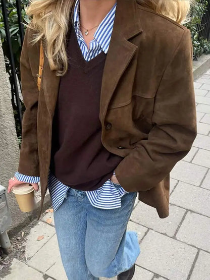 Ladies' Luxury Suede Coat