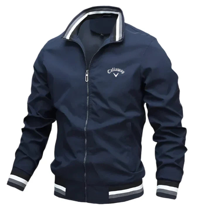 Relaxed Fit Zip Up Golf Jacket - Olytrend
