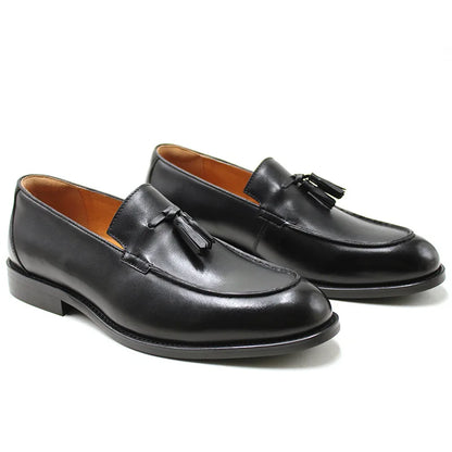 Classic Genuine Leather Slip On Shoes