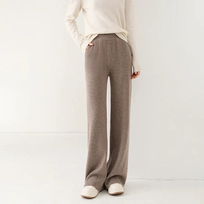 Comfortable Loose Fit Wide Leg Pants | Elastic Waist Pants - Nocini