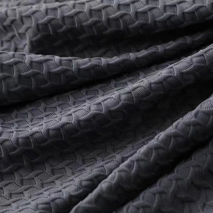 Textured Grid Pattern Shirt