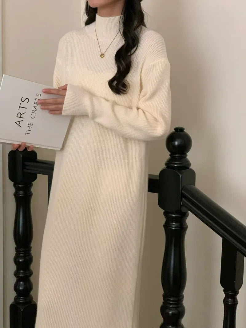 Soft Knit Winter Sweater Dress