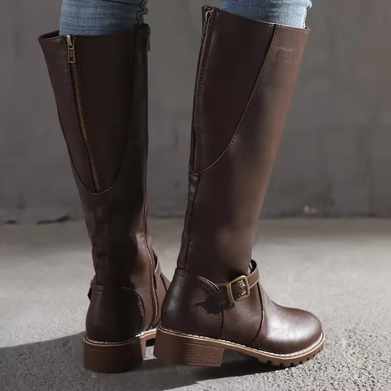 Tall Leather Riding Boots for Women