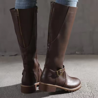 Tall Leather Riding Boots for Women