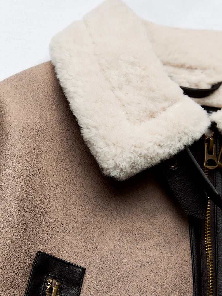 Short Fuzzy Winter Jacket