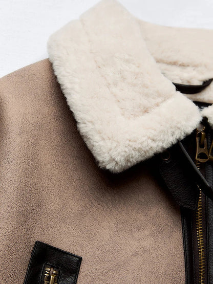 Short Fuzzy Winter Jacket