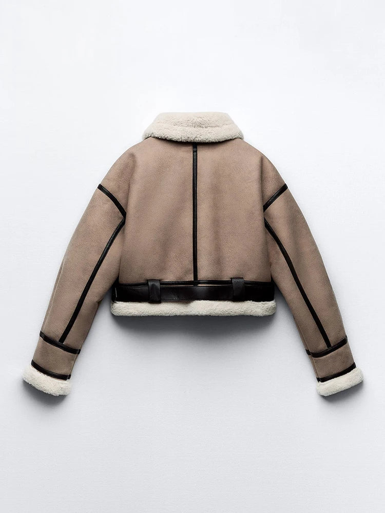Short Fuzzy Winter Jacket