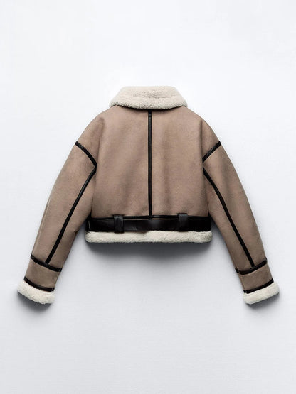 Short Fuzzy Winter Jacket