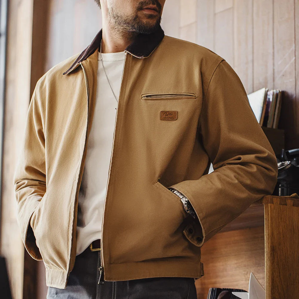 Classic Workman Leather Jacket - Nocini