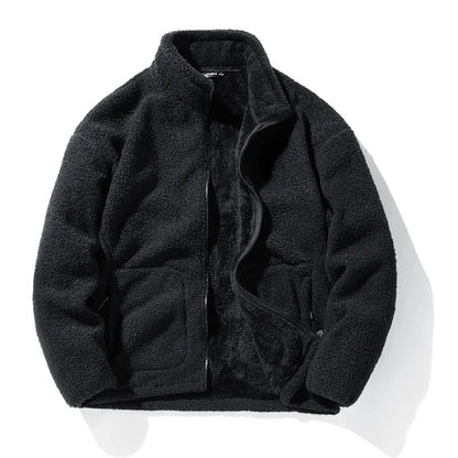 Casual Full Zip Men's Hip Length Jacket - Warm & Practical