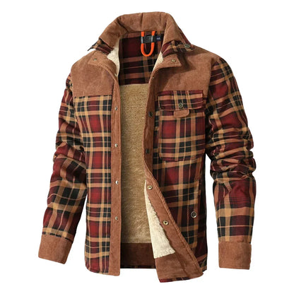Comfortable Plaid Fleece Shirt Jacket