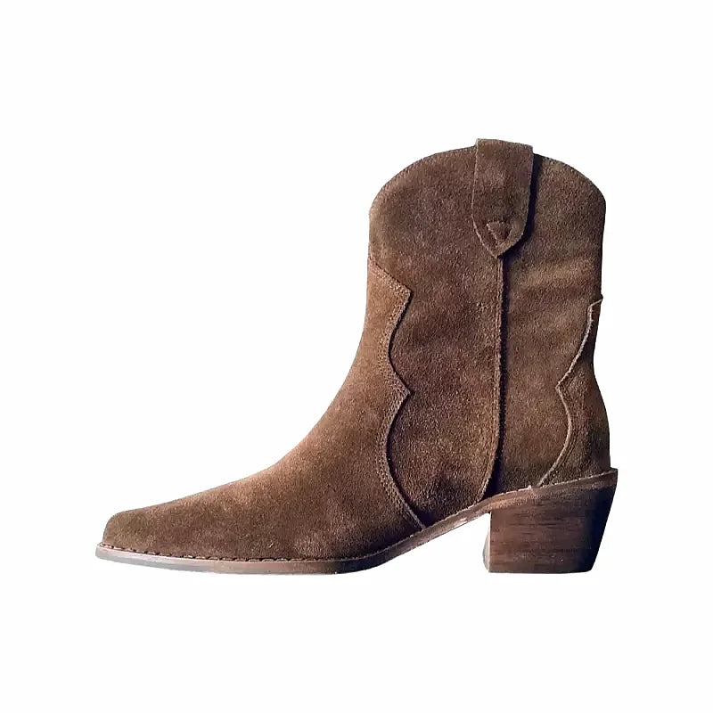 Elegant Leather Cowboy Boots for Women - Nocini
