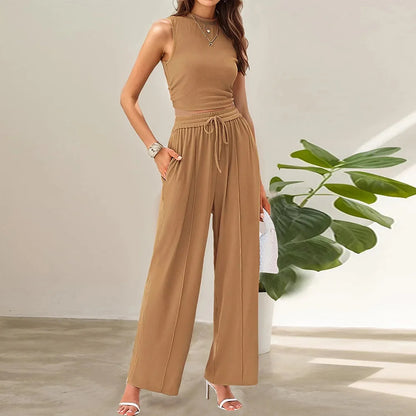 Women's Lightweight 2 Piece Summer Pants Set - Nocini