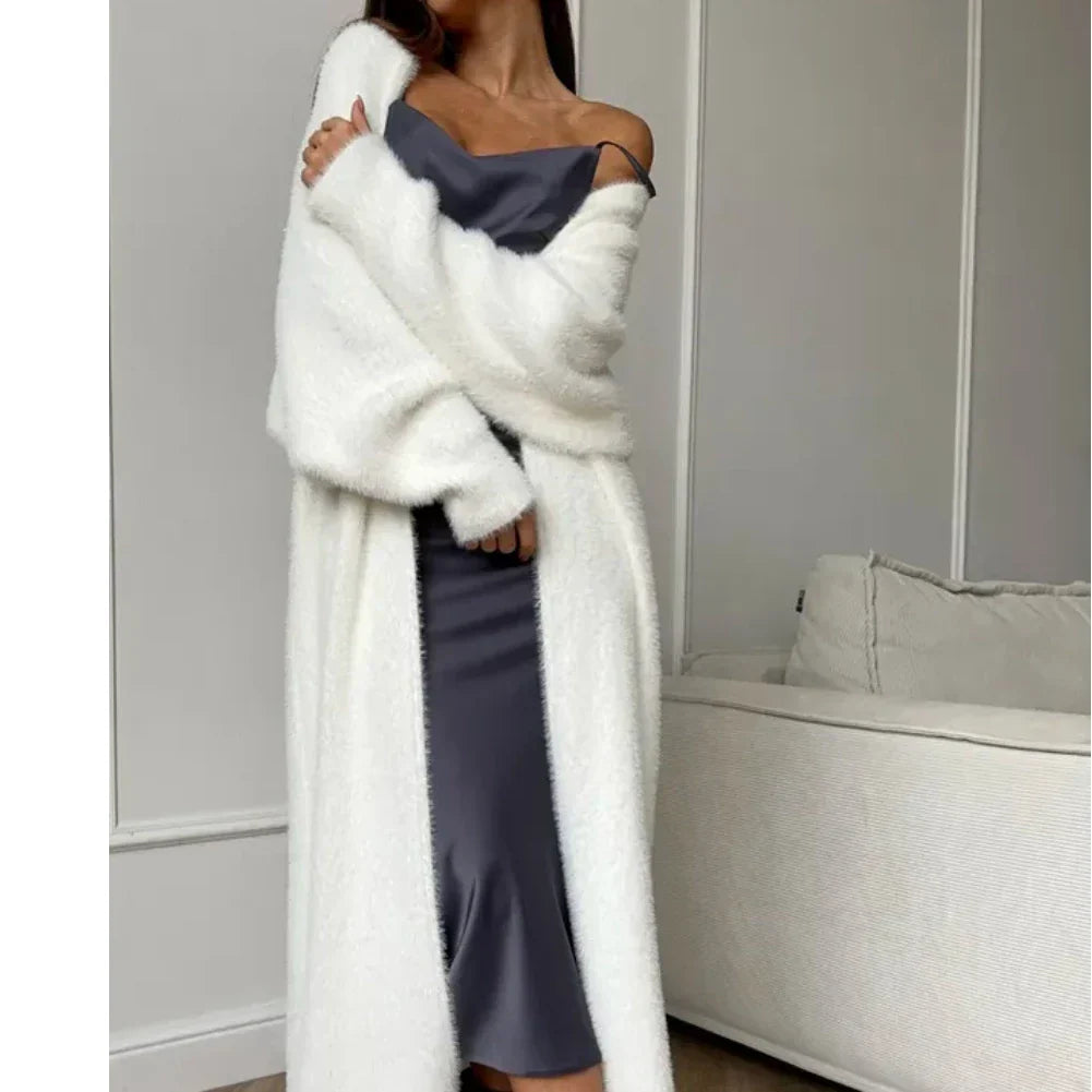 Classic Cozy Open Front Cardigan - Nocini