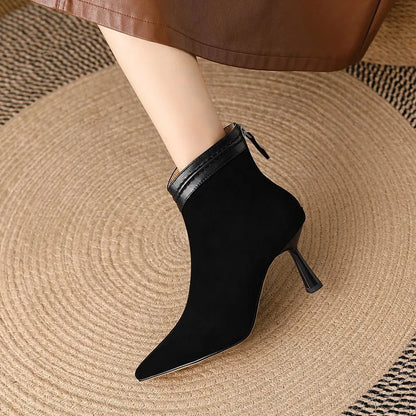 Fashionable Low Heel Ankle Boots