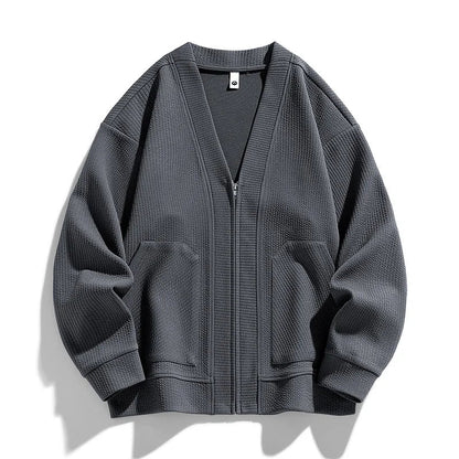 Casual Fit Zip Up Sweater